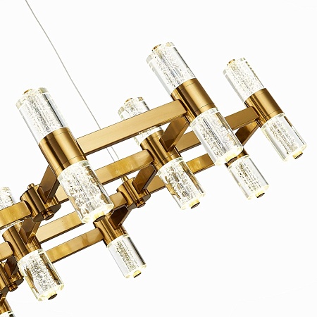 Люстра подвесная ST-Luce Латунь/Прозрачный LED 26*2,5W 4000K SL6007.203.26 - фото