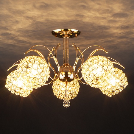 Потолочный светильник Eurosvet 7777/5 золото - фото