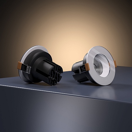 Светильник встраиваемый светодиодный 7W 4000 белый 25096/LED Elektrostandard - фото