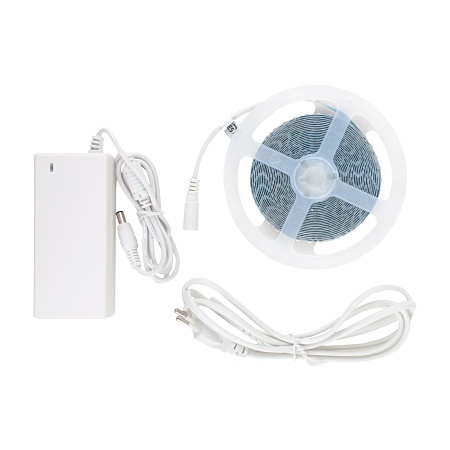 Комплект светодиодной ленты 12 В 9,6 Вт/м 120 Led/м 2835 IP20, дневной белый 4200 K, 5 м Набор светодиодной ленты 12V 9,6W 120Led 2835 IP20 дневной белый, 5м Elektrostandard - фото