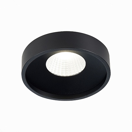 Св-к встр. Черный LED 1*10W 4000K 750Lm Ra>90 38° IP20 D100xH75 170-240V ST751.448.10 - фото