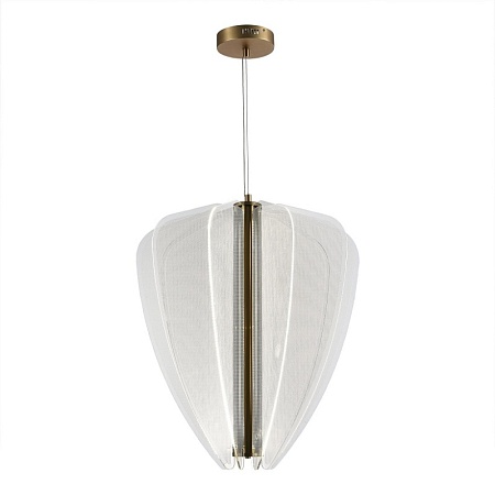 Светильник подвесной ST-Luce Золотистый/Прозрачный LED 1*75W 4000K SL6509.213.01 - фото