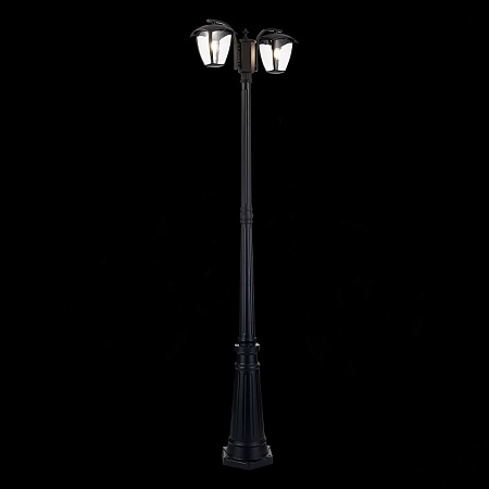 Светильник уличный наземный ST-Luce Черный/Черный, Прозрачный E27 2*40W SL081.405.02 - фото