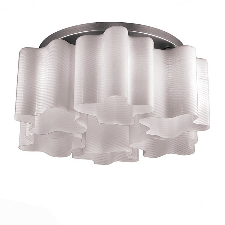 Люстра потолочная ST-Luce Серебристый/Белый с полосками E27 6*60W SL117.502.06 - фото