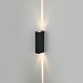 Уличный настенный светодиодный светильник Blaze LED IP65 35136/W черный Elektrostandard - фото