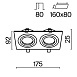 Встраиваемый светильник Technical Atom DL024-2-02B - фото