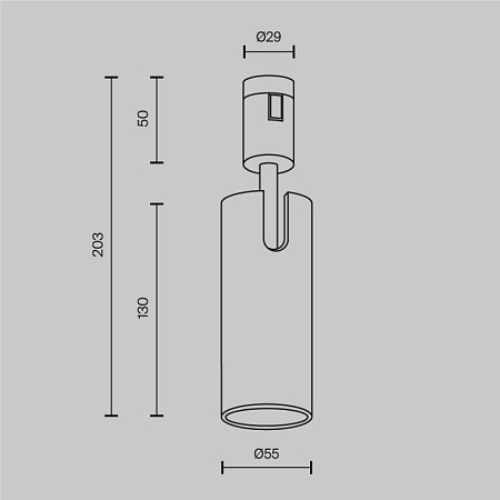 Трековый светильник Technical TR144-1-12W3K-W-BS - фото