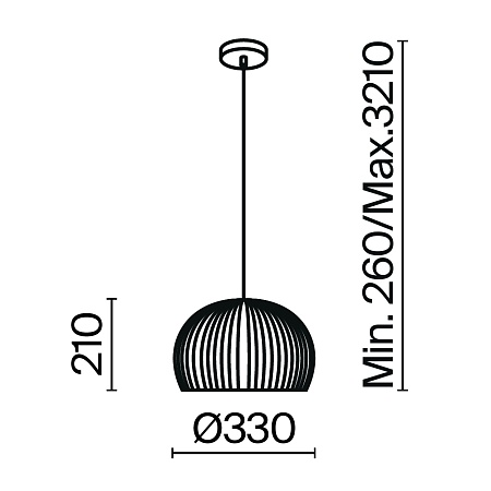 Подвесной светильник Maytoni MOD195PL-01W - фото