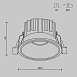 Встраиваемый светильник Technical Round DL058-12W3K-BS - фото
