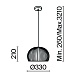 Подвесной светильник Maytoni MOD195PL-01W - фото