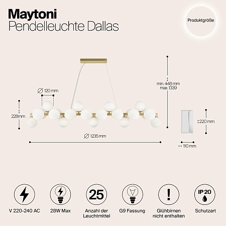 Подвесной светильник Maytoni MOD547PL-25BS - фото