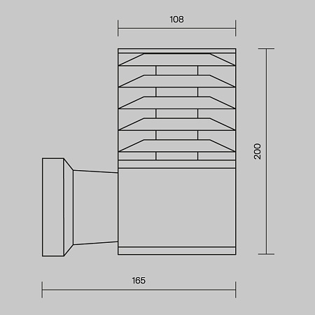 Настенный светильник (бра) Outdoor Bronx O576WL-01GR - фото