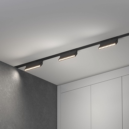 Трековый светодиодный светильник для однофазного шинопровода Garda черный 20 Вт 4200K 85018/01 Elektrostandard - фото