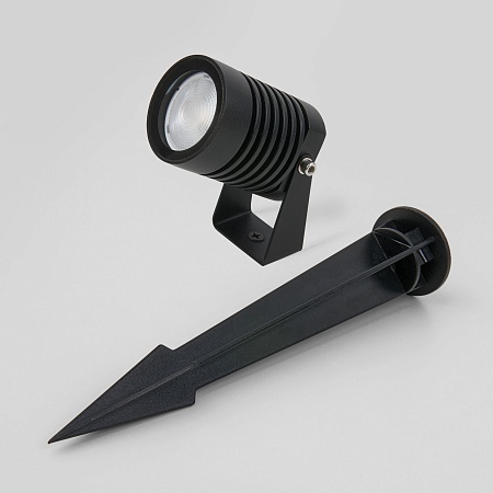 Ландшафтный светодиодный светильник Landscape IP54 043 FL LED черный Elektrostandard - фото