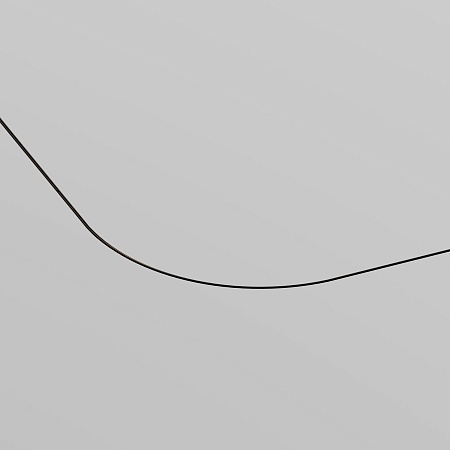 Коннектор радиусный R600 встраиваемый под ГКЛ 9,5мм Levity черный - фото