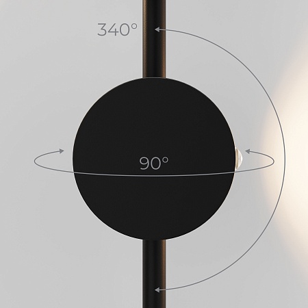 Cветильник настенный светодиодный Illume черный 3000K 40154/LED Elektrostandard - фото