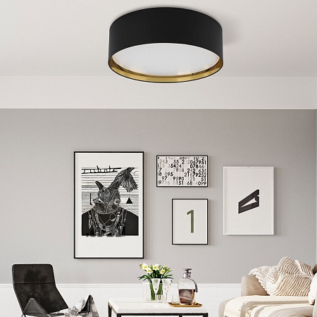 Потолочный светильник TK Lighting 3432 Bilbao Black Gold - фото