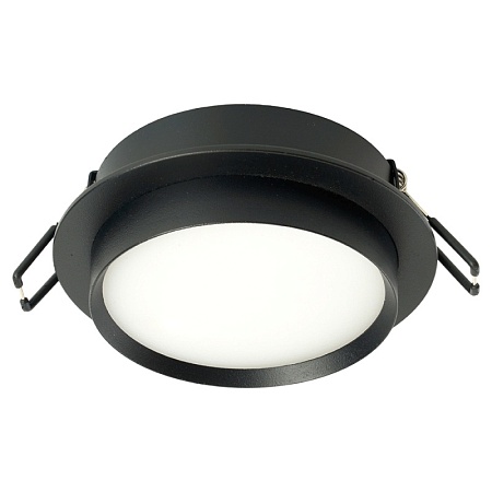 Светильник встраиваемый Feron DL507 потолочный GX53 черный круг - фото