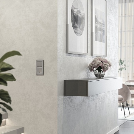 Рамка на 2 поста  AluMax (алюминий) W0023506 - фото