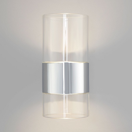 Настенный светильник Eurosvet 40021/1 LED хром/прозрачный - фото