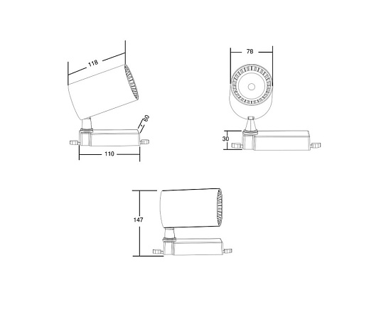 Трековый светильник Technical Vuoro TR029-3-10W3K-W - фото