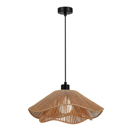 Светильник подвесной бежевый/черный E27 1*40W SLE6023-603-01 - фото