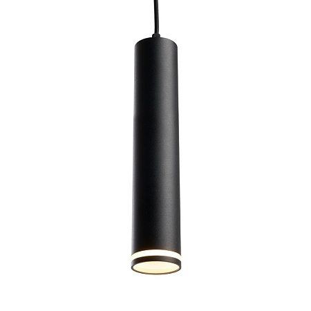 Светильник потолочный Feron ML1708 Barrel LUNA на подвесе  MR16 35W 230V, черный 55*280 - фото