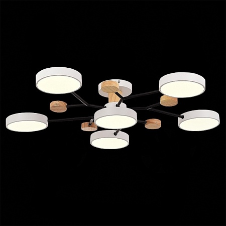 Светильник потолочный Белый/Белый LED 6*12W 3000K/4500K/6000K SLE6006-502-06 - фото