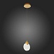 Подвес ST-Luce Золотистый/Прозрачный,С пузырьками воздуха LED 1*3W 3000K SL6104.203.01 - фото