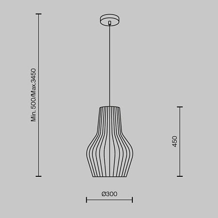 Подвесной светильник Maytoni Roots MOD191PL-01W1 - фото