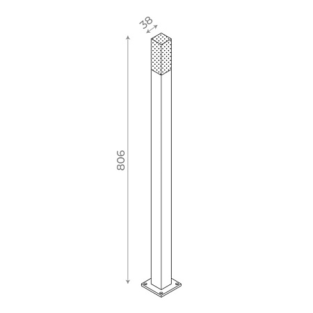 Светильник уличный наземный ST-Luce черный/Белый LED 1*3W 4000K SL101.415.01 - фото