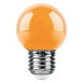 Лампа светодиодная Feron LB-37 Шарик E27 1W оранжевый - фото