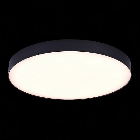 Светильник потолочный Черный LED 1*96W 3000K 8 640Lm Ra>85 120° IP20 D600xH55 185-265V ST606.432.96 - фото