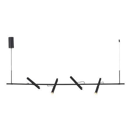 Светильник подвесной ST-Luce Черный/Черный, Золотистый LED 4*3W 3000K SL6210.403.04 - фото