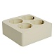 Розетка 4-местная с/з открытой установки, квадрат, STEKKER, 250В, 16А, IP20, серия София, слоновая кость, MST16-14S-04 - фото