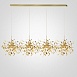 Люстра Tezani Argent Suspension Linear Gold 4L 140 Imperiumloft 177955-22 - фото