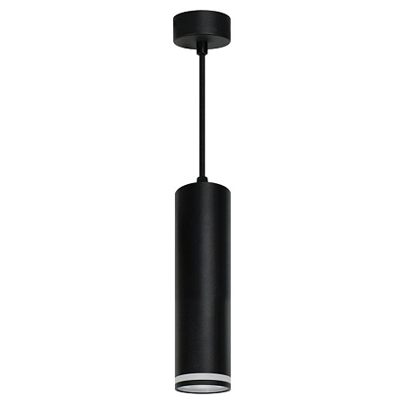 Светильник потолочный Feron ML1708 Barrel LUNA на подвесе  MR16 35W 230V, черный 55*280 - фото