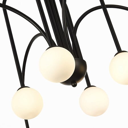Люстра потолочная ST-Luce Черный/Белый G9 8*5W SL1204.402.08 - фото