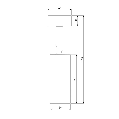 Накладной светодиодный светильник Diffe серебряный 85639/01 Elektrostandard - фото