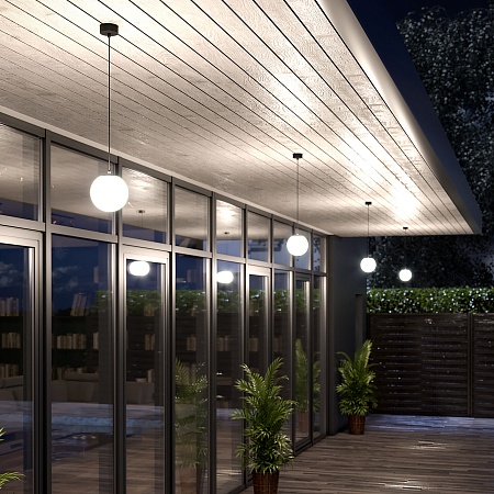 Светильник садово-парковый Sfera H 35158/H черный Elektrostandard - фото