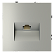 Розетка компьютерная встраиваемая VOLTUM S70 RJ45 кат.6, (сталь)