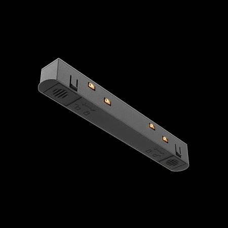 Коннектор питания прямой Exility черный - фото