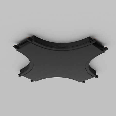 Коннектор питания X-образный Radity черный - фото