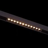 Магнитный трековый светильник Черный LED 1*12W 4000K 1 009Lm Ra&gt;90 36° IP20 L222xW22xH4 ST361.446.12
