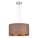 Светильник подвесной Никель/Темно-бежевый, Золотистый E27 3*40W SLE300573-03 - фото