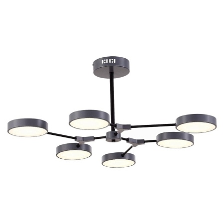 Светильник потолочный Серый, Черный/Серый LED 6*10W SLE6003-702-06 - фото
