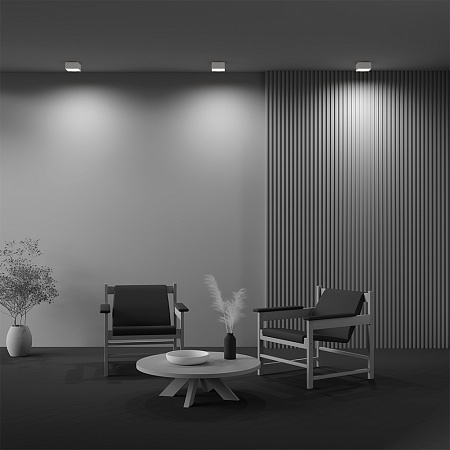 Потолочный светильник Technical Zon C032CL-12W3K-SQ-W - фото