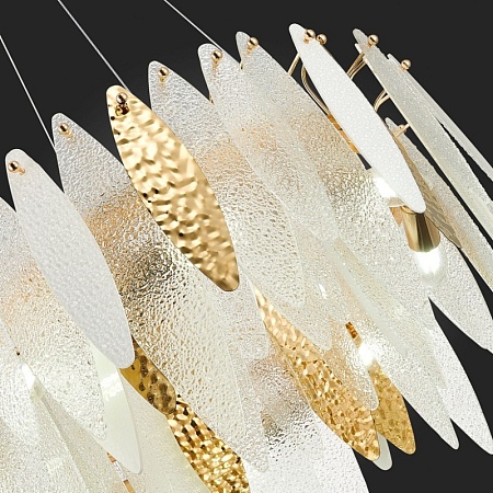 Люстра подвесная ST-Luce Золотистый/Прозрачный, Белый E14 8*60W SL1224.203.08 - фото