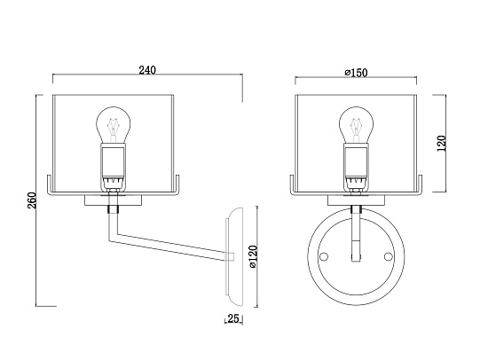 Настенный светильник (бра) Freya Karen FR5096WL-01CH - фото