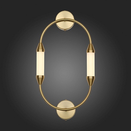 Бра ST-Luce Латунь/Белый LED 2*4W 3000K SL6004.301.02 - фото